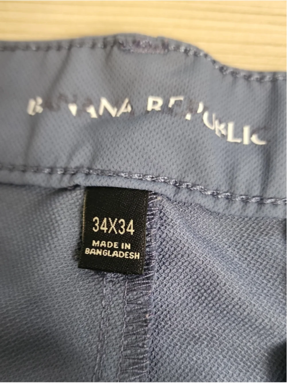 Banana Republic Performance Stretch Golf Pants Men's 34x32 Blue Athletic Fit